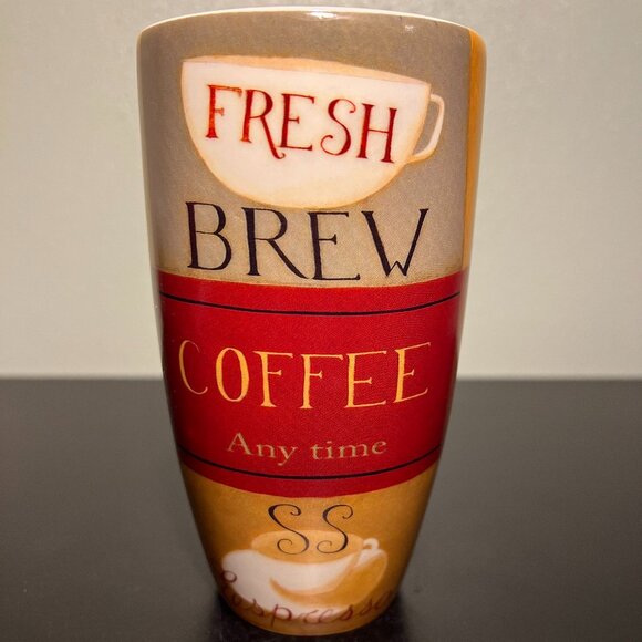 CYPRESS HOME  Fresh Brew Anytime Coffee Mug ~ Macchiato ~ Cappuccino ~ Latte - Picture 3 of 6